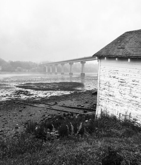 An old boathouse on the Penobscot River