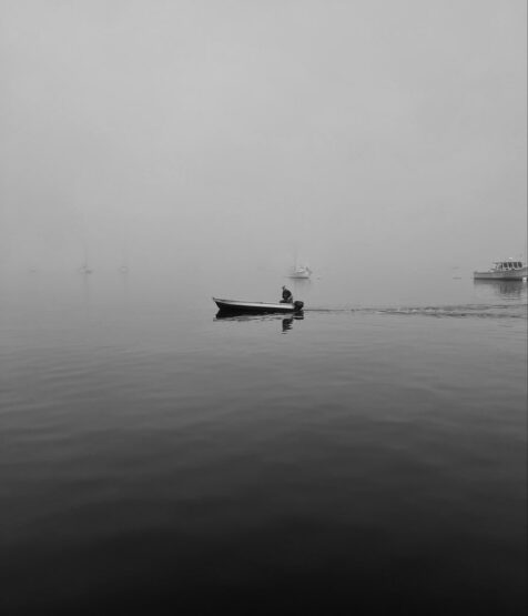 A fisherman heads to sea